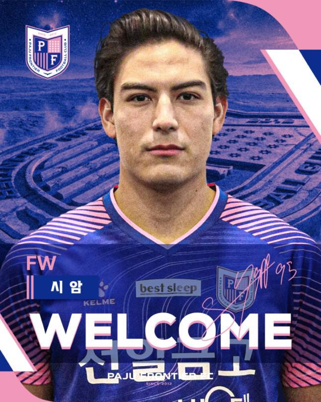 官方:泰国U23混血国脚暹-亚普加盟K2新军坡州开拓者